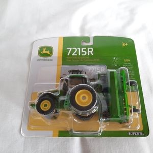 1/64 john deere toy tractor and grain drill